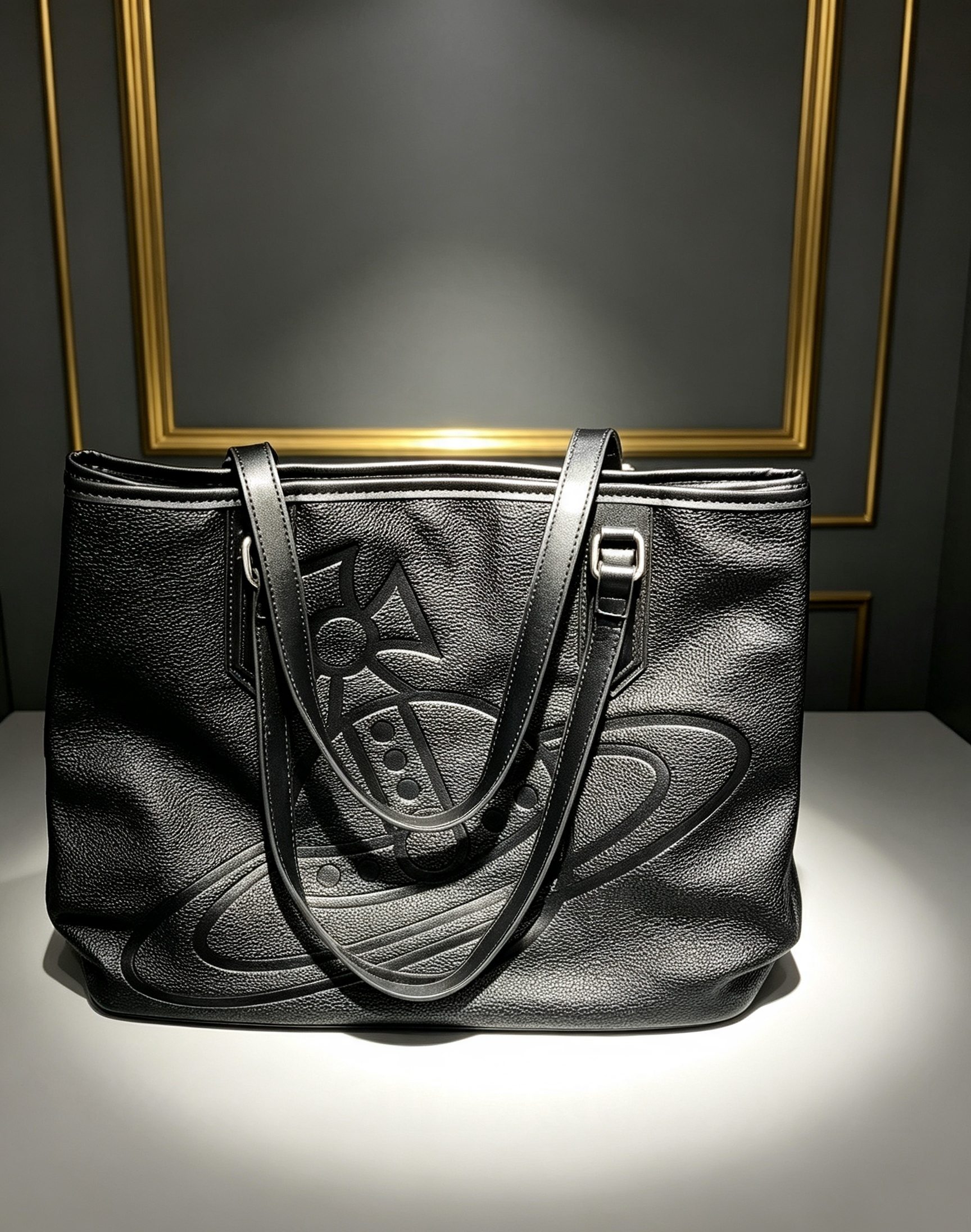 Vivienne Westwood オーブ エンボス トートバッグ ブラック