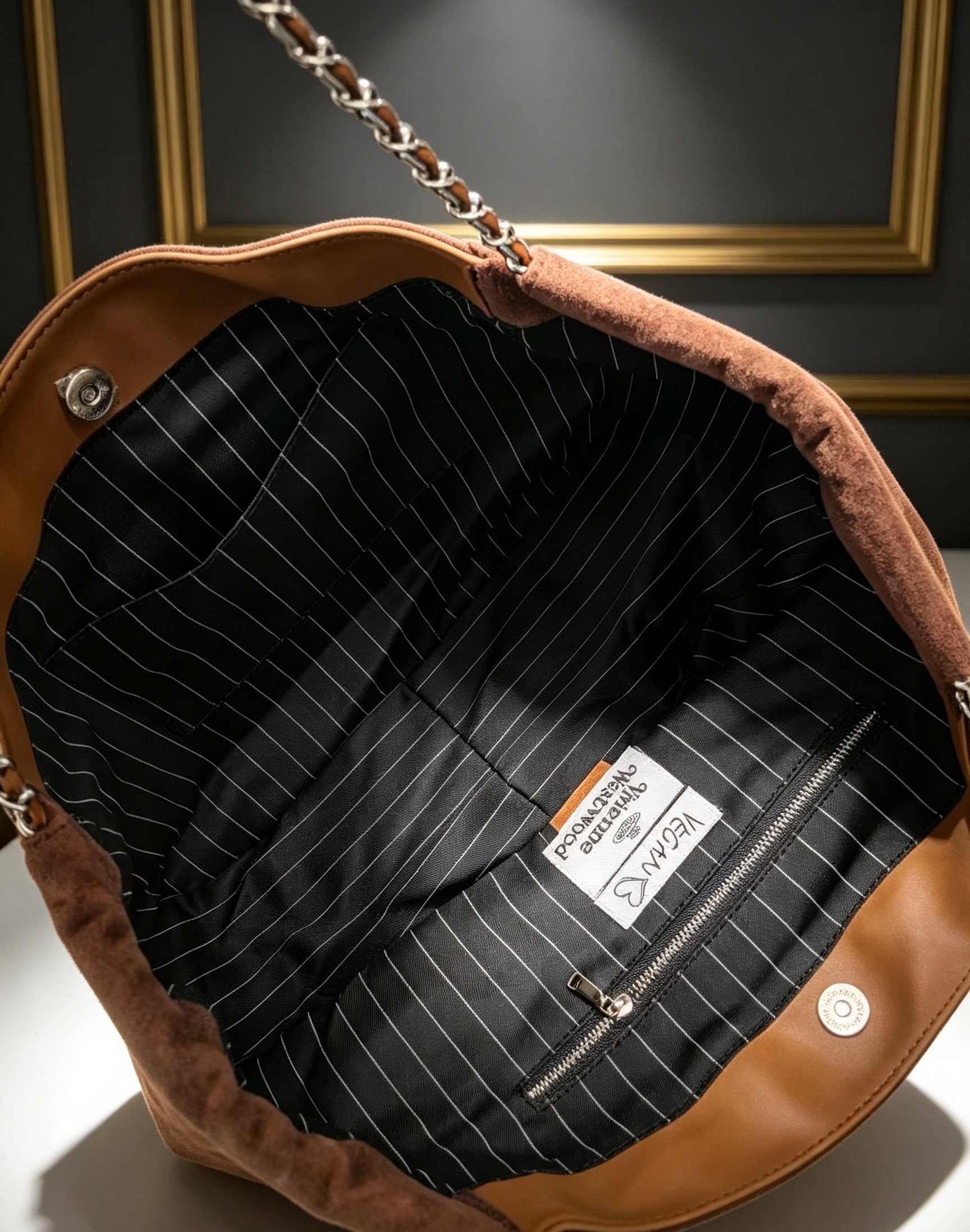 Vivienne Westwood オーブ スエード チェーントートバッグ