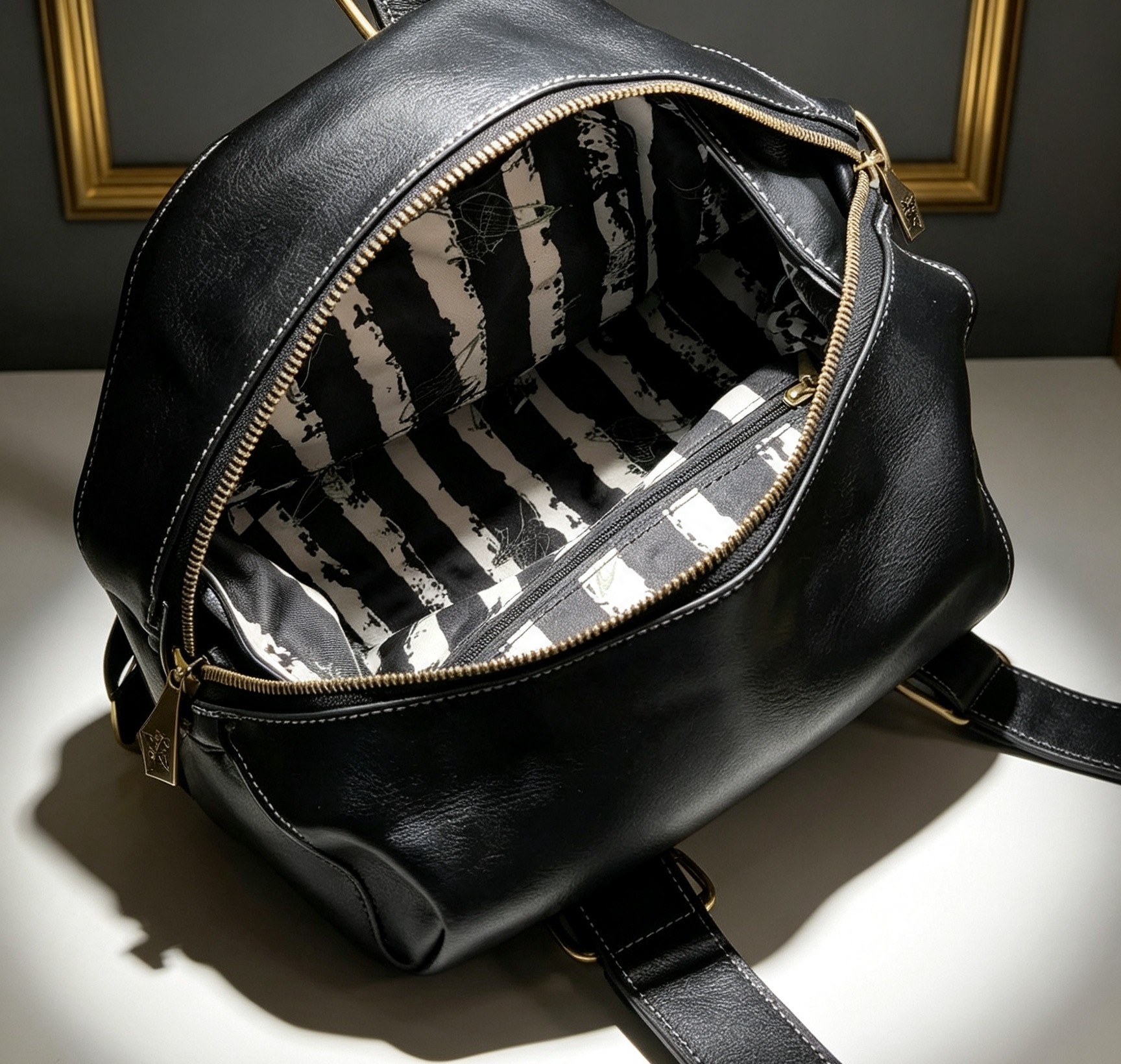 Vivienne Westwood オーブ エンボス 2WAY ハンドバッグ ブラック