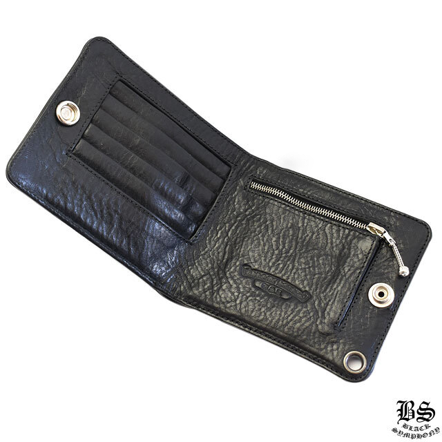 クロムハーツ 1スナップ クロスボタン ウォレット 3セメタリークロスパッチ財布