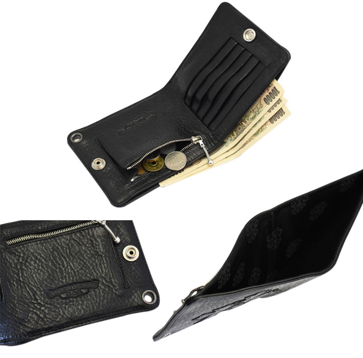 クロムハーツ 1スナップ クロスボタン ウォレット 3セメタリークロスパッチ財布