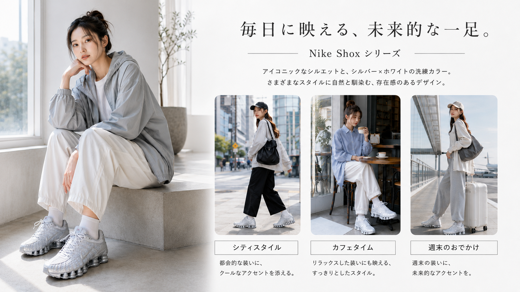 その一歩が、毎日を変える。今履きたいNikeスニーカーの魅力 – 高島屋