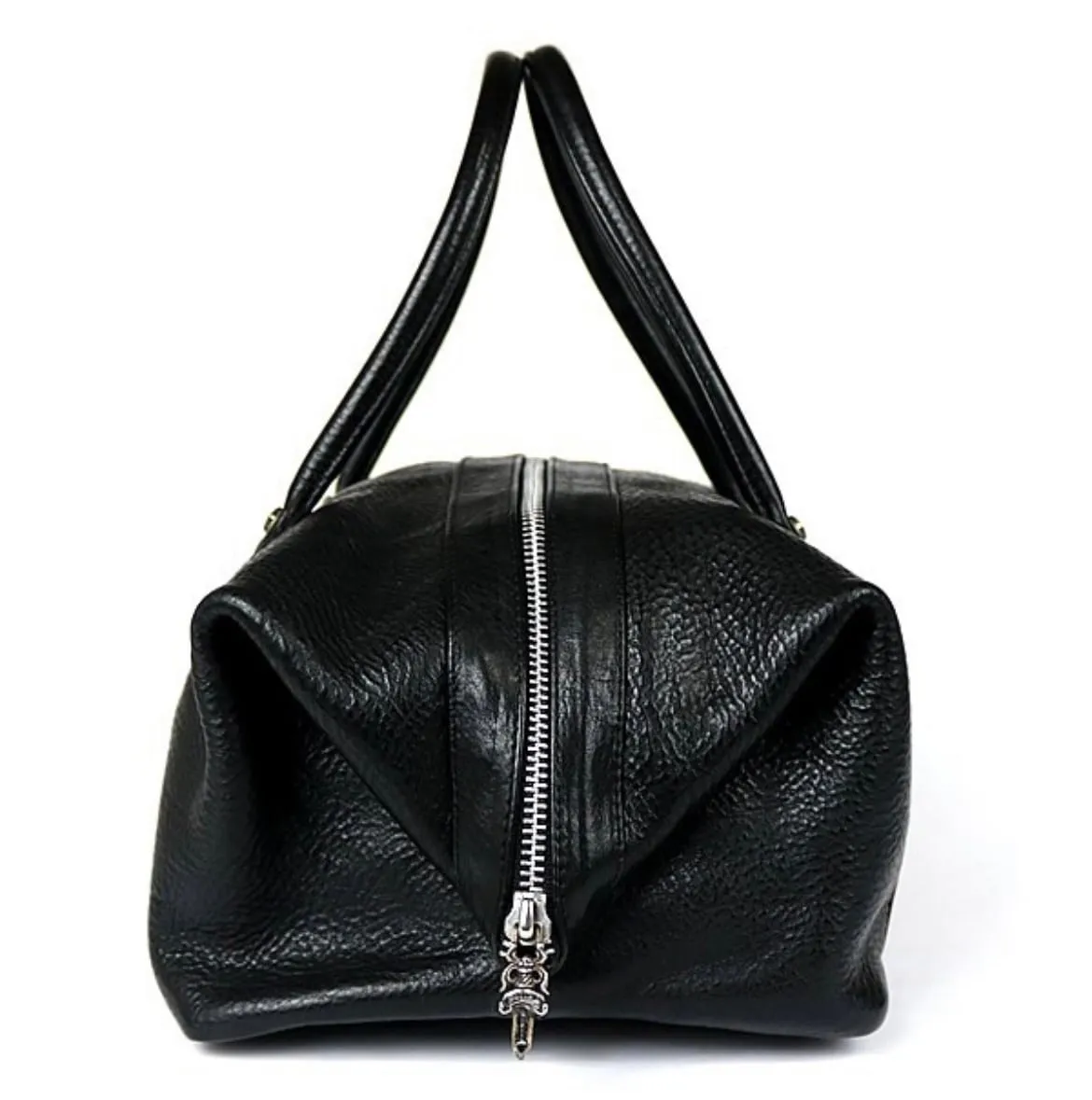 CHROME HEARTS クロムハーツ モニカ ハンドバッグ BSフレア レザー メンズ シルバー