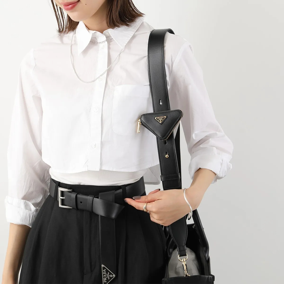 PRADA トートバッグ 1BA376 ASK エンボスロゴ SOFT CALF-高島屋オンラインストア - 公式