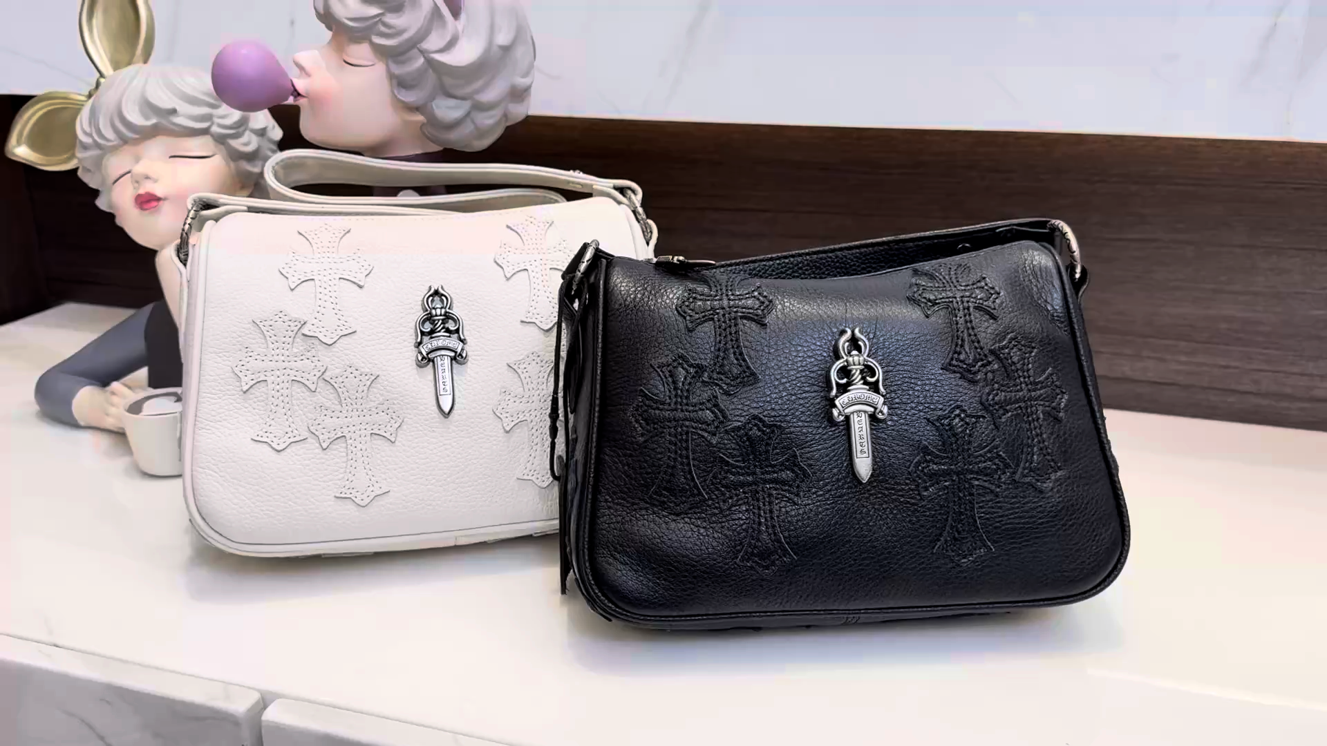 クロムハーツ風 ナゲットバッグ 腋下バッグ 2WAYショルダー
