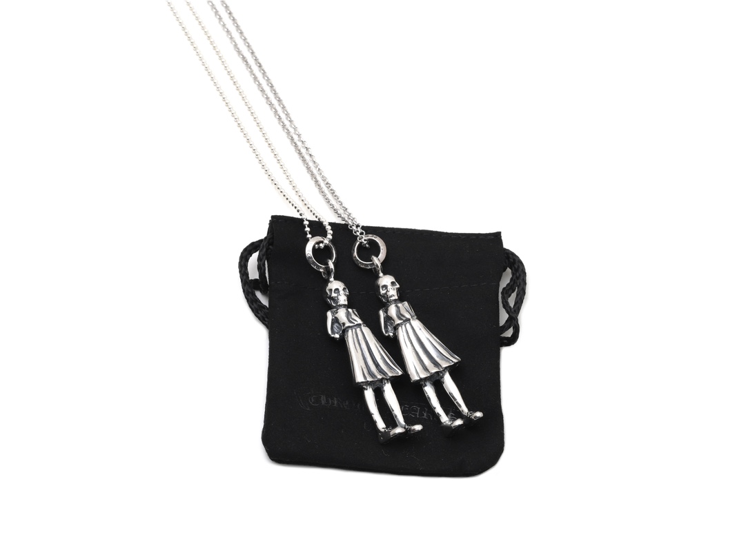クロムハーツ CHミス スカルドール ペンダント ネックレス シルバー