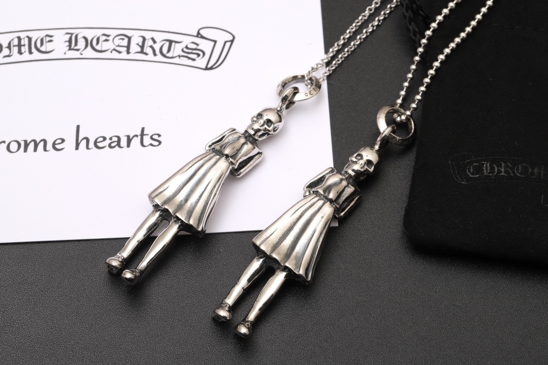 クロムハーツ CHミス スカルドール ペンダント ネックレス シルバー