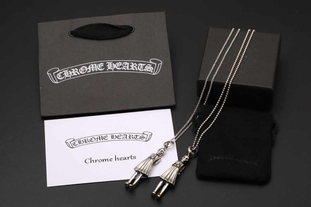 クロムハーツ CHミス スカルドール ペンダント ネックレス シルバー