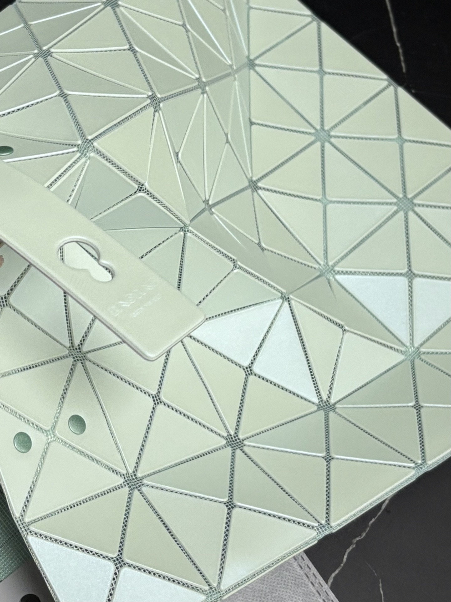 BAO BAO ISSEY MIYAKE ジオメトリック トートバッグ カラーメタル デザイン