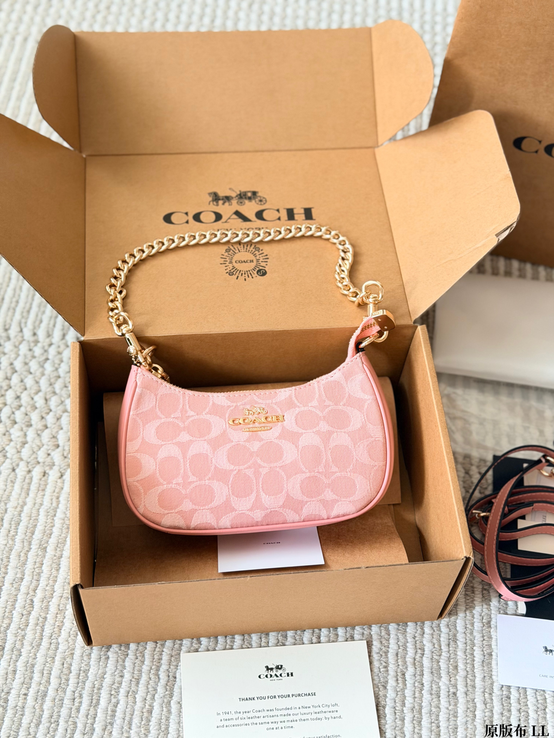 COACH テリ ショルダーバッグ ハンドバッグ シグネチャー キャンバス