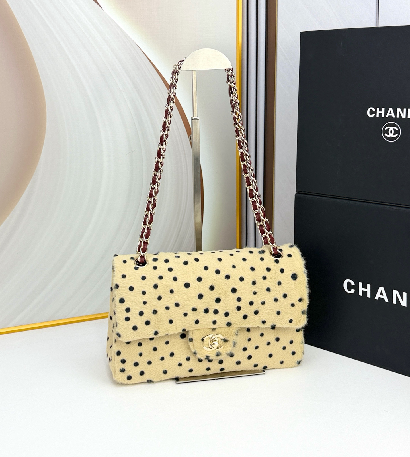 CHANEL 26A 限定 レオパード柄 チェーンショルダーバッグ
