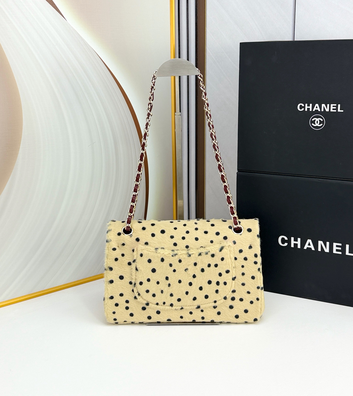 CHANEL 26A 限定 レオパード柄 チェーンショルダーバッグ