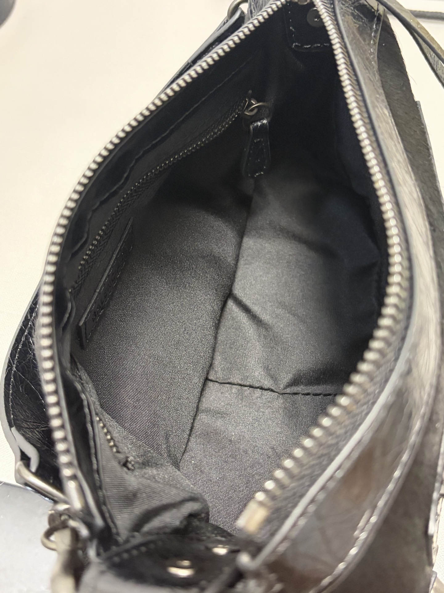 BALENCIAGA Le City ハラコ×カーフレザー ミニショルダーバッグ