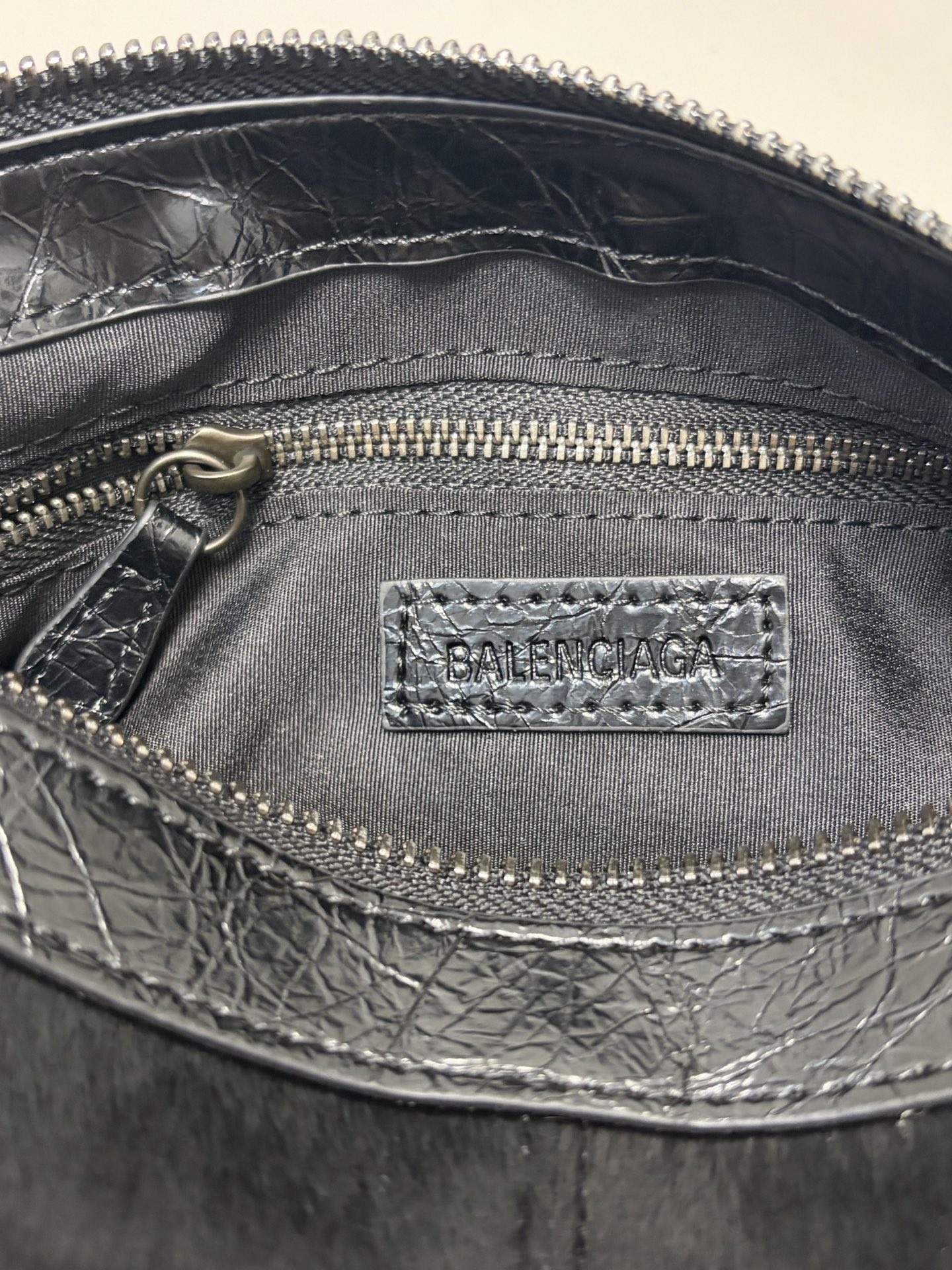 BALENCIAGA Le City ハラコ×カーフレザー ミニショルダーバッグ