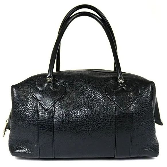 CHROME HEARTS クロムハーツ モニカ ハンドバッグ BSフレア レザー メンズ シルバー
