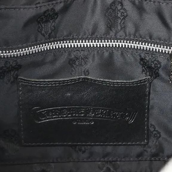 CHROME HEARTS クロムハーツ モニカ ハンドバッグ BSフレア レザー メンズ シルバー