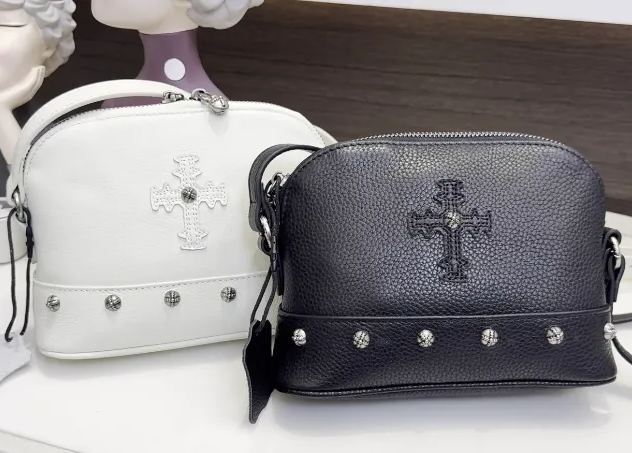 クロムハーツ 新作 ベルクロ デザイン 斜挎 ショルダーバッグ