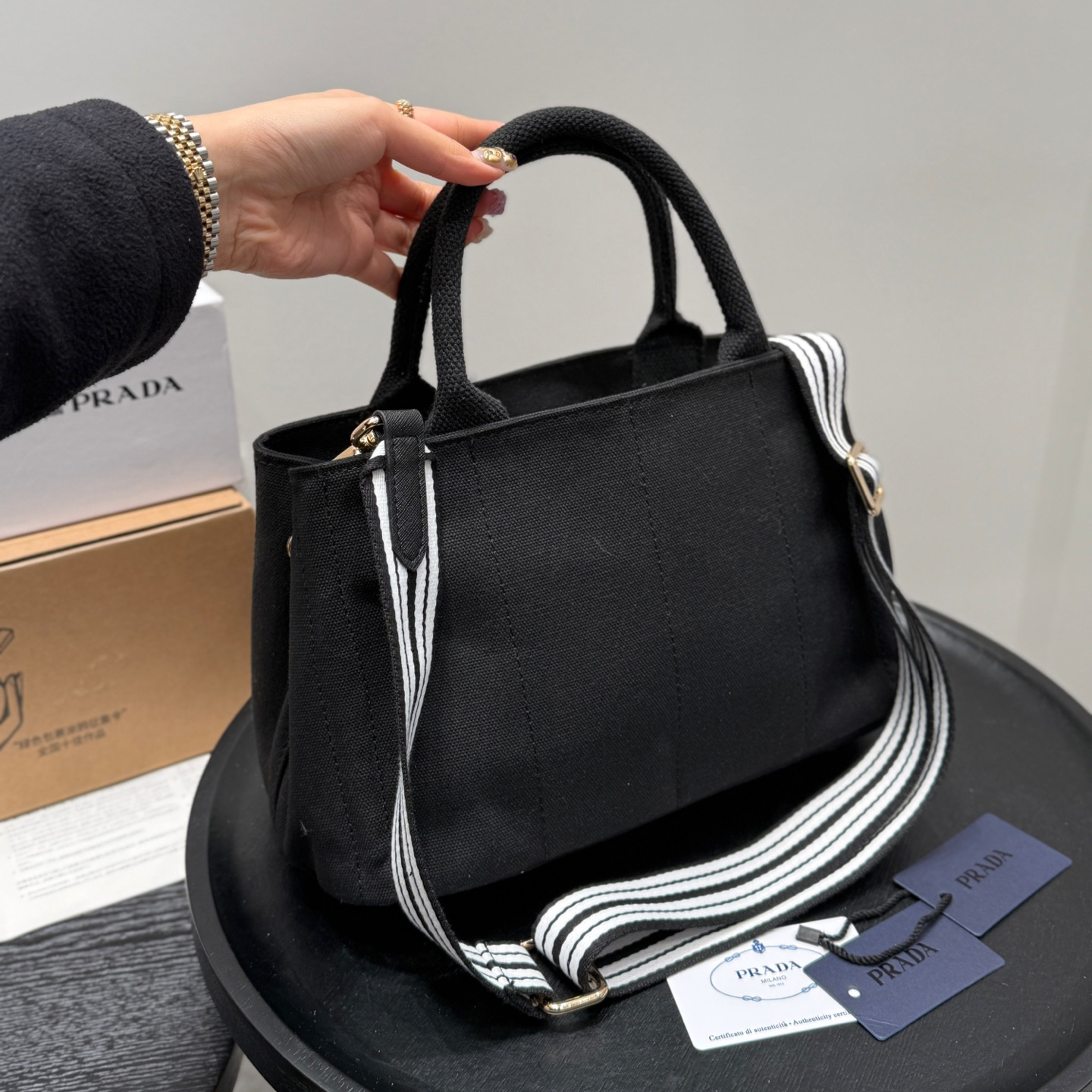 【高品質】【国内発送】PRADA プラダ CANAPA カナパ トートバッグ ショルダーバッグ