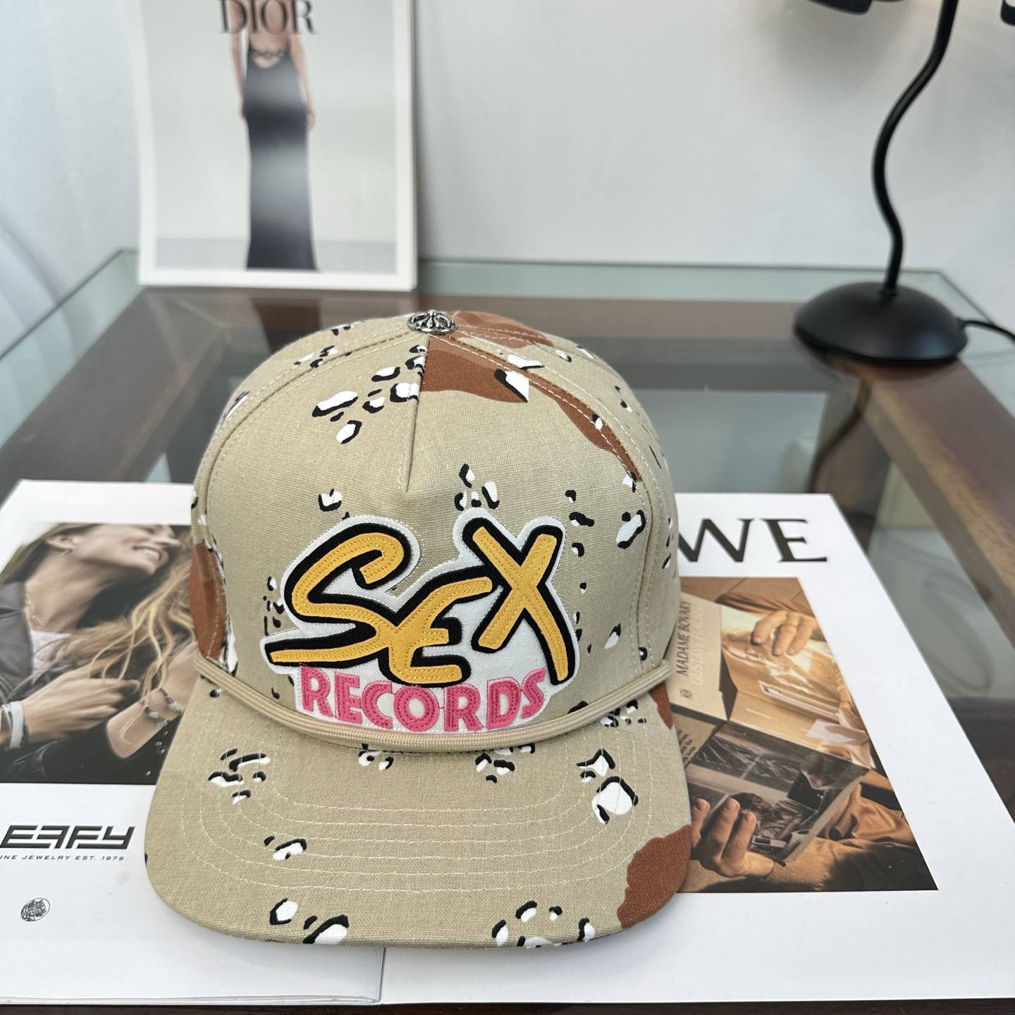 SEX RECORDS ペイントスプラッシュ ロゴキャップ｜3カラー展開