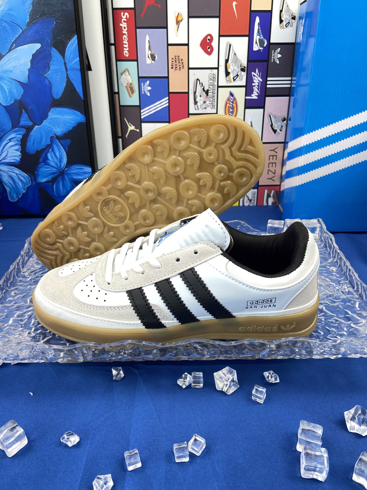 Hot-selling new Adidas collaboration Korean style badass rabbit sneakers, unisex German training shoes, sports casual couple sneakers