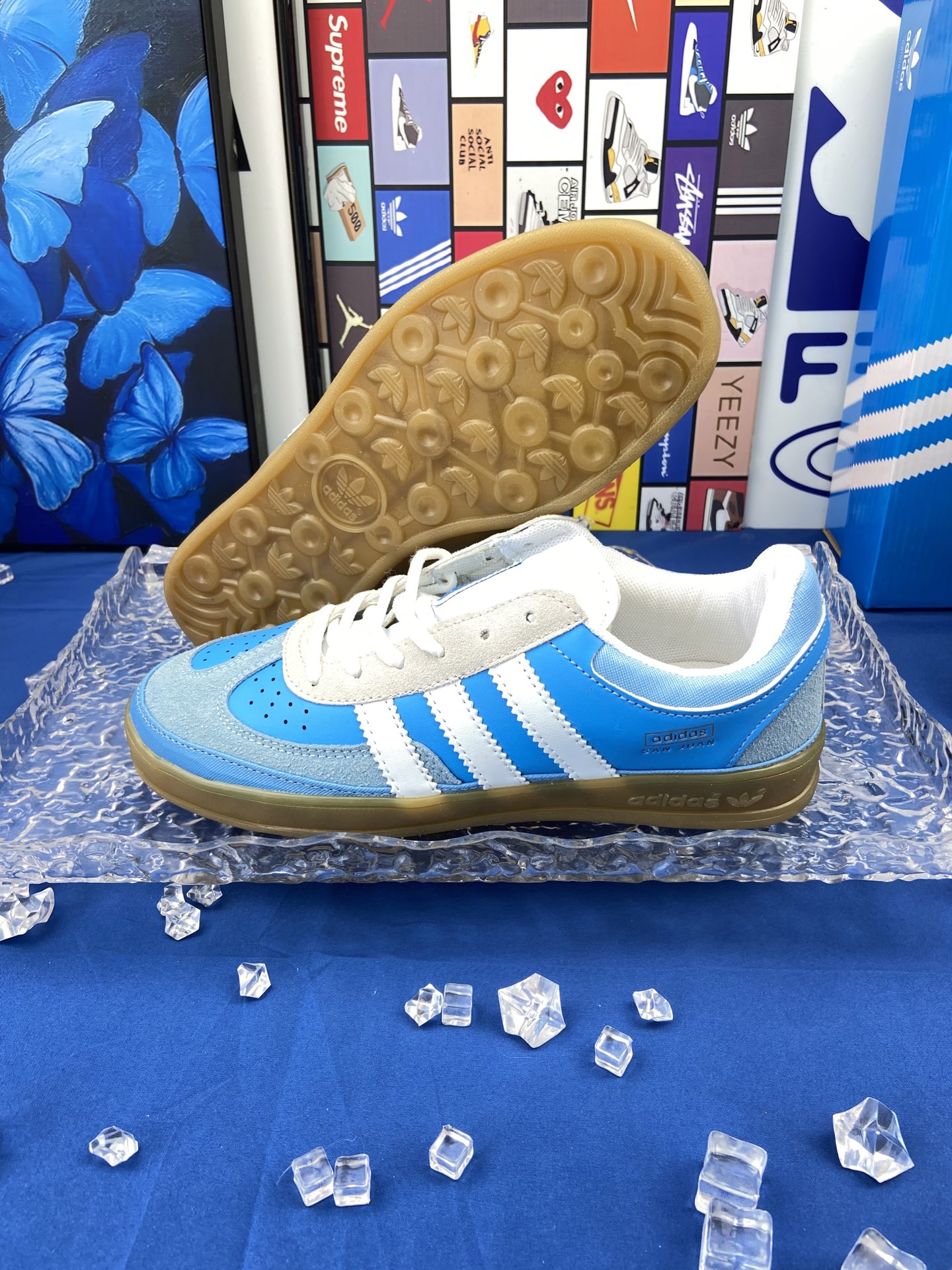 Hot-selling new Adidas collaboration Korean style badass rabbit sneakers, unisex German training shoes, sports casual couple sneakers