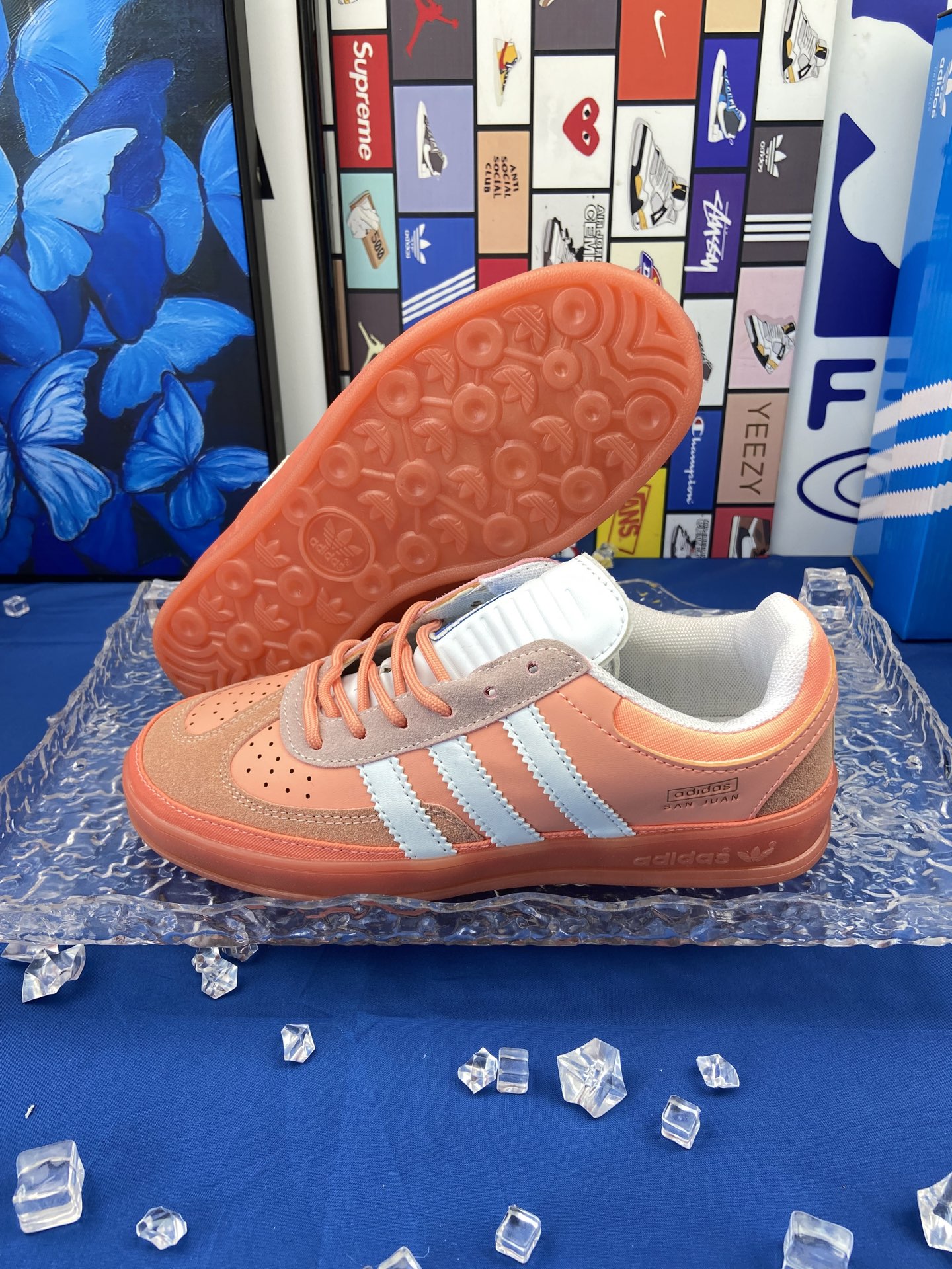 Hot-selling new Adidas collaboration Korean style badass rabbit sneakers, unisex German training shoes, sports casual couple sneakers