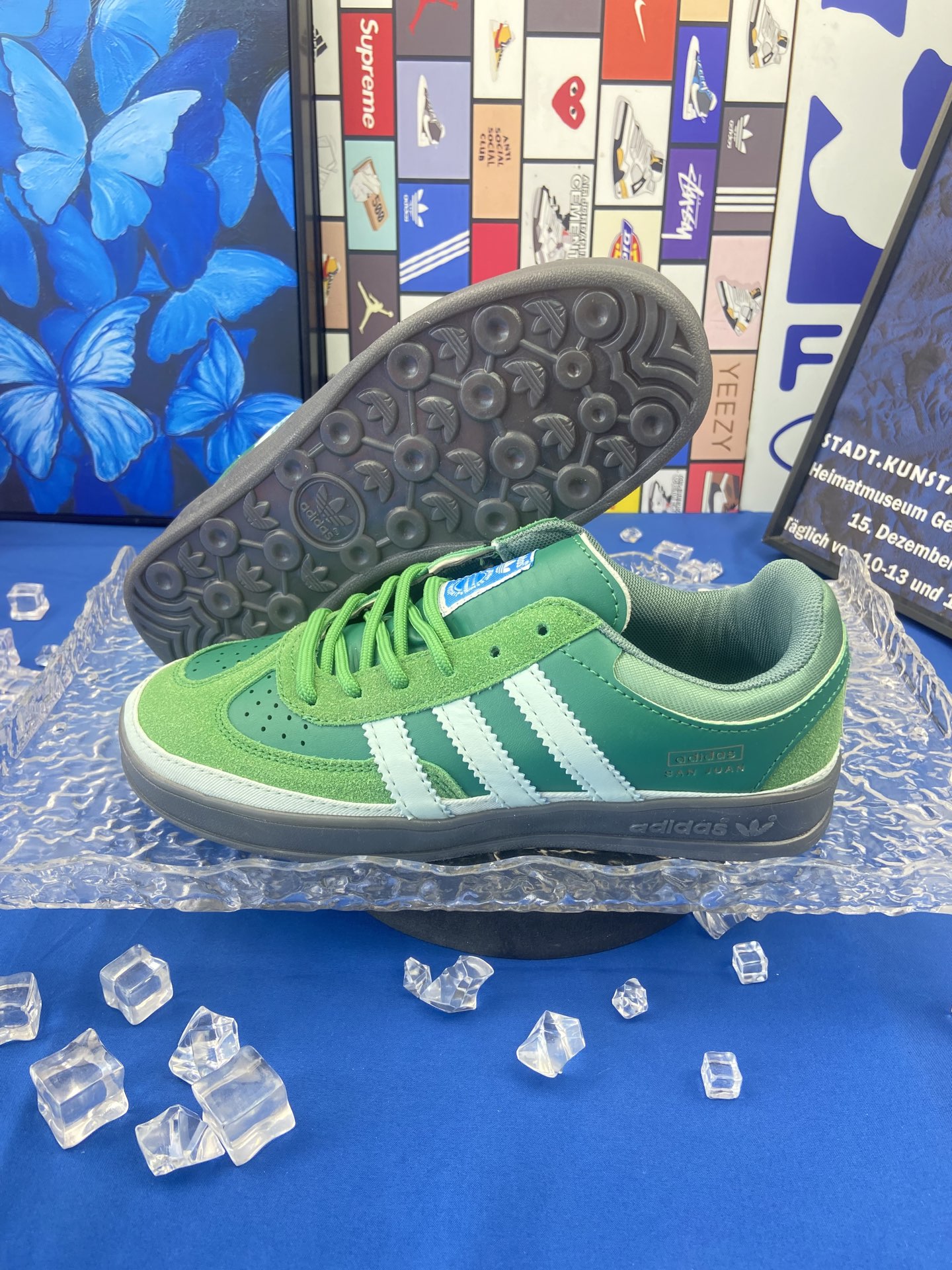 Hot-selling new Adidas collaboration Korean style badass rabbit sneakers, unisex German training shoes, sports casual couple sneakers
