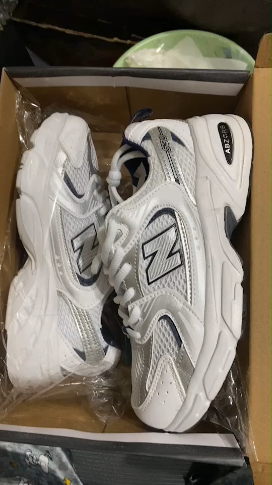 New Balance 530 All-Season Versatile Silver Retro Style Dad Style Height-Increasing Breathable Couple Running Shoes