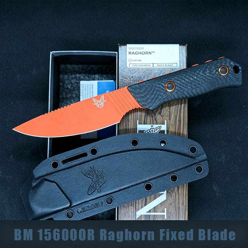 HOT SALE 60% OFF🔥 BM-Raghorn 15600OR Fixed Blade-Kitchenware&Camping Gear