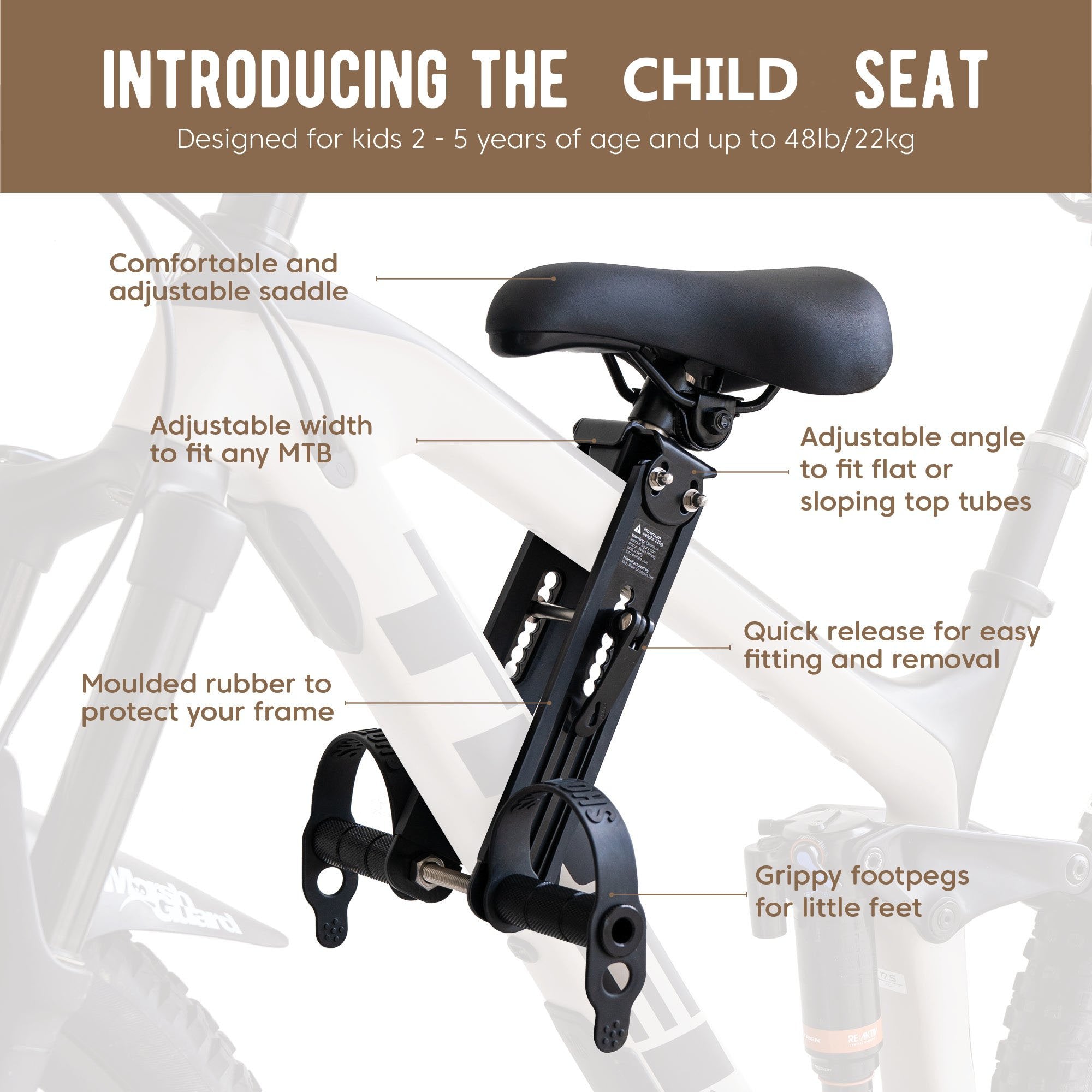  HOT SALE 60% OFF 🔥 [Authorization] Front Mounted Child Bike Seat