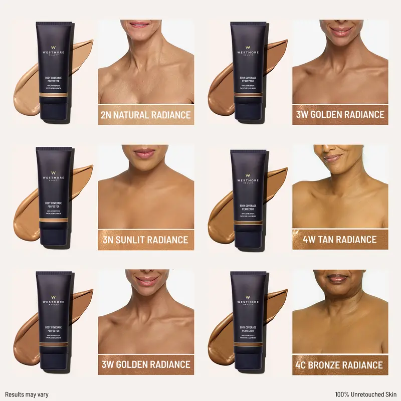 Westmore Beauty Body Coverage Perfector Twin Pack + X-Large Body Brush