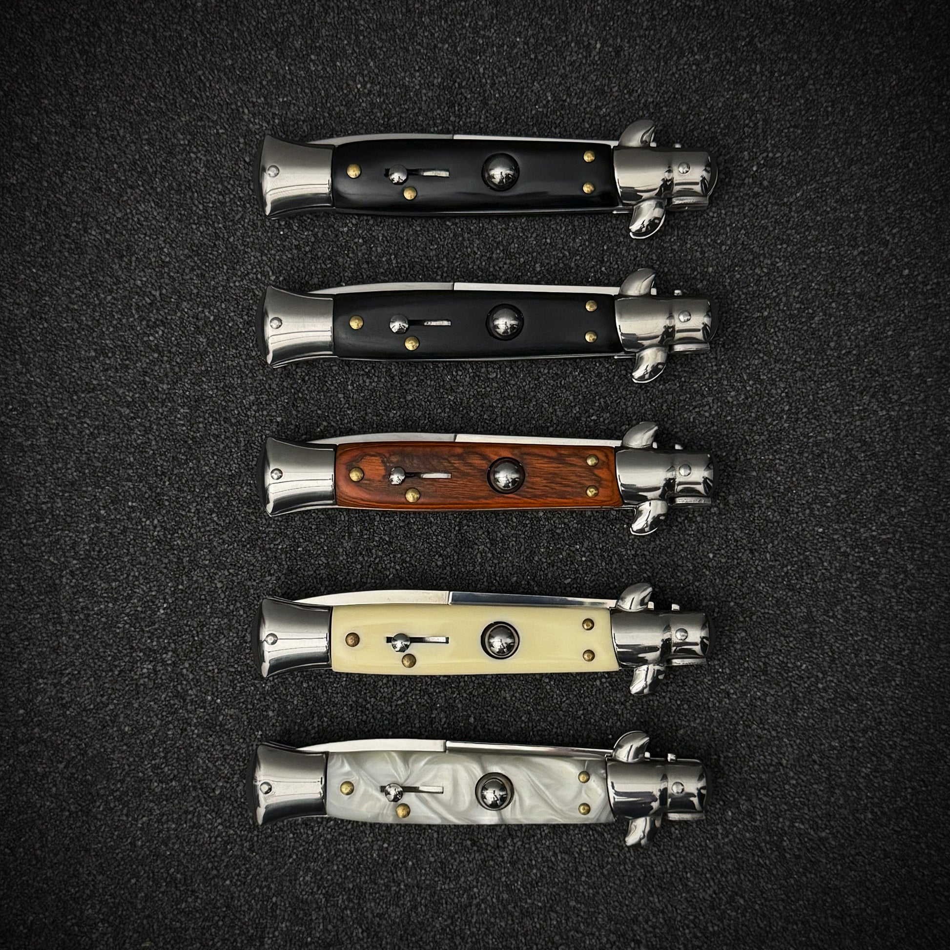 HOT SALE 60% OFF-🔥AKC 9" Italian Stiletto Wood Automatic Knife