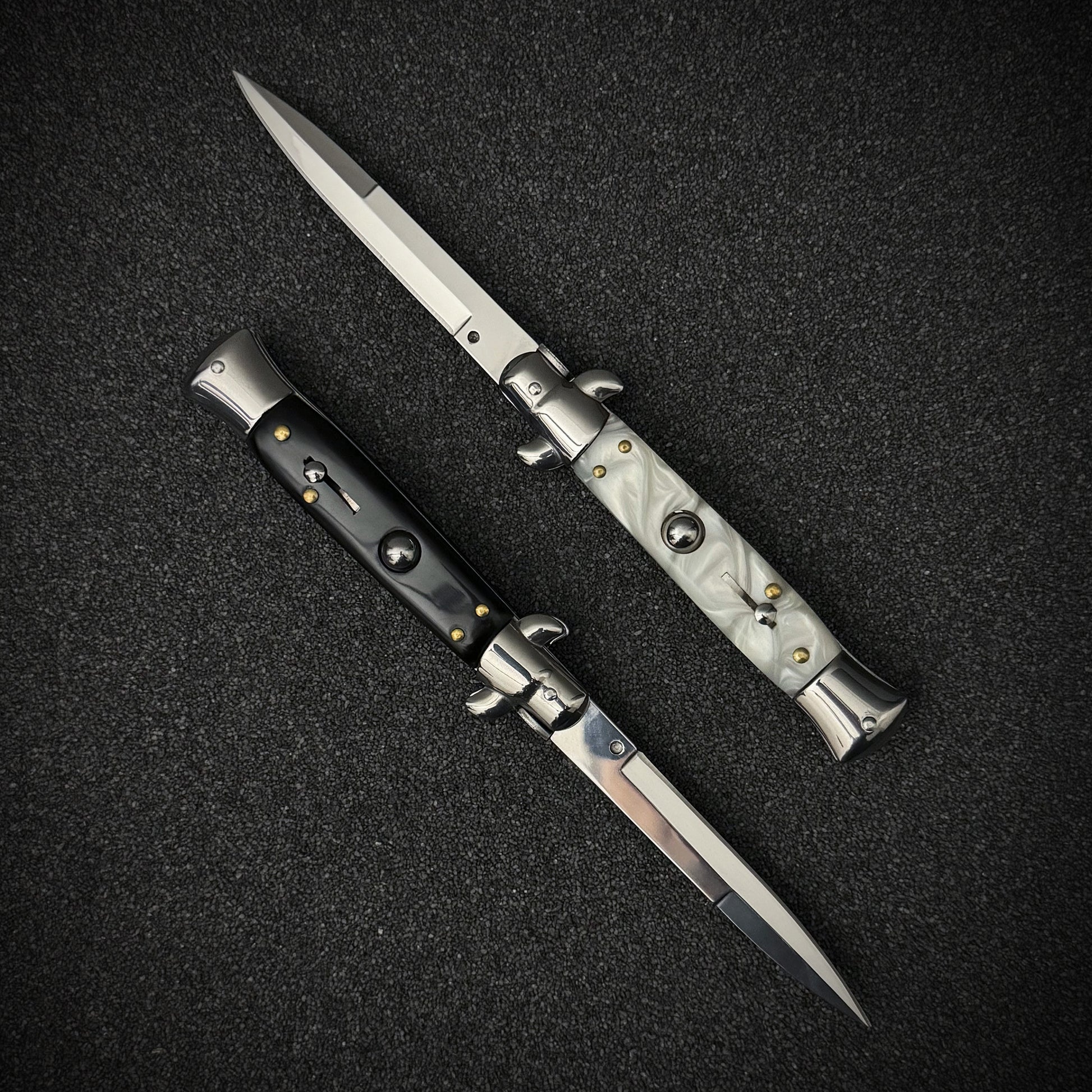 HOT SALE 60% OFF-🔥AKC 9" Italian Stiletto Wood Automatic Knife