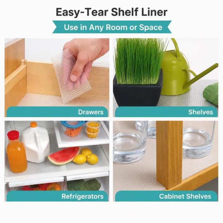 🚨📢 2026 VIRAL HOME HACK: Smart Grid Easy-Tear Shelf Liner Pack — Flash Sale Ends Tonight!