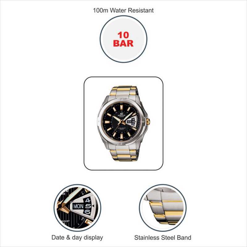 Ex-360 Stylish Golden and Black Dial Analogue watch