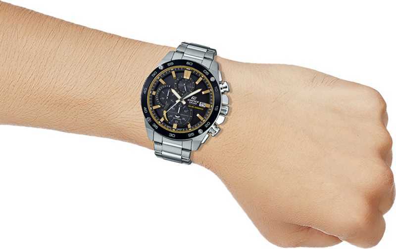 Ex-360 Stylish Silver and Black Dial Analogue watch