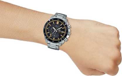 Ex-360 Stylish Silver and Black Dial Analogue watch