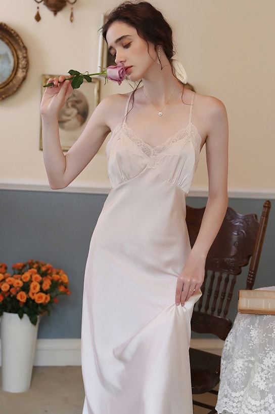 優雅絲滑長睡裙 ( #882441 )-Toys-L 玩巨撚