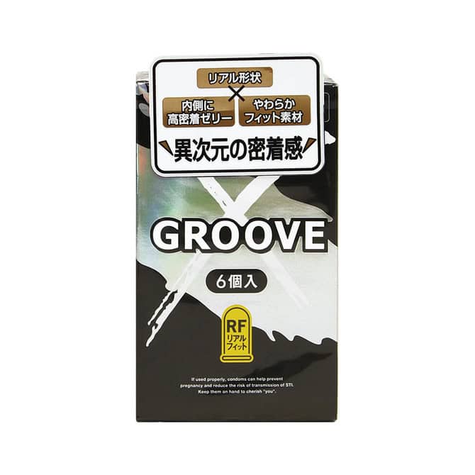 🇯🇵 岡本 Groove X 雙潤滑超貼合安全套 - 6片-Toys-L.HK