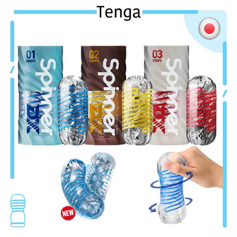 🇯🇵 Tenga Spinner DX 豪華版迴旋吸啜飛機膠 - 01 DROPS / 02 BUMPS / 03 STEPS-Toys-L.HK