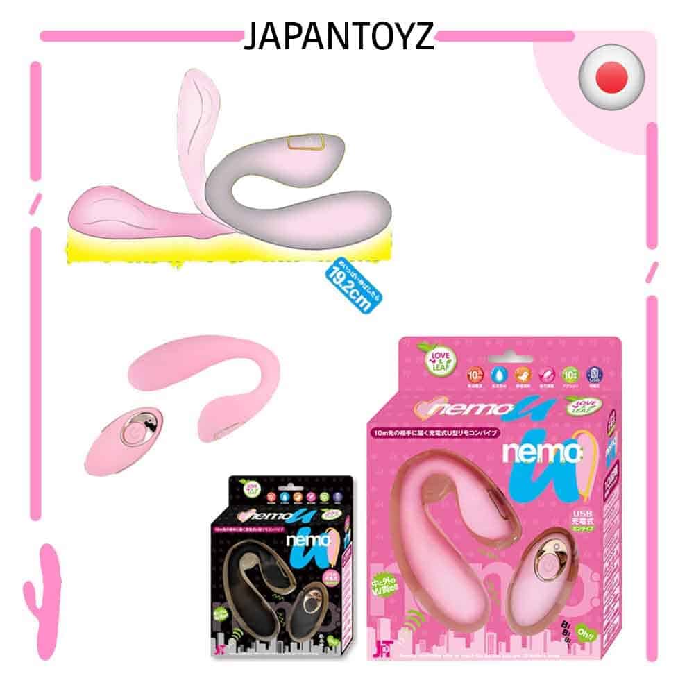 🇯🇵 JAPANTOYZ nemo:U 遙控防水兩點震動器 - 粉色 / 黑色-Toys-L 玩巨撚