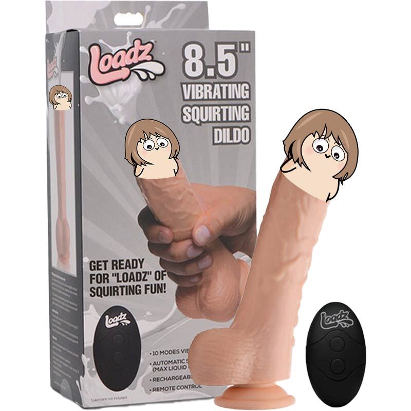 🇺🇸 Loadz 自動噴精震動假陽具-Toys-L 玩巨撚