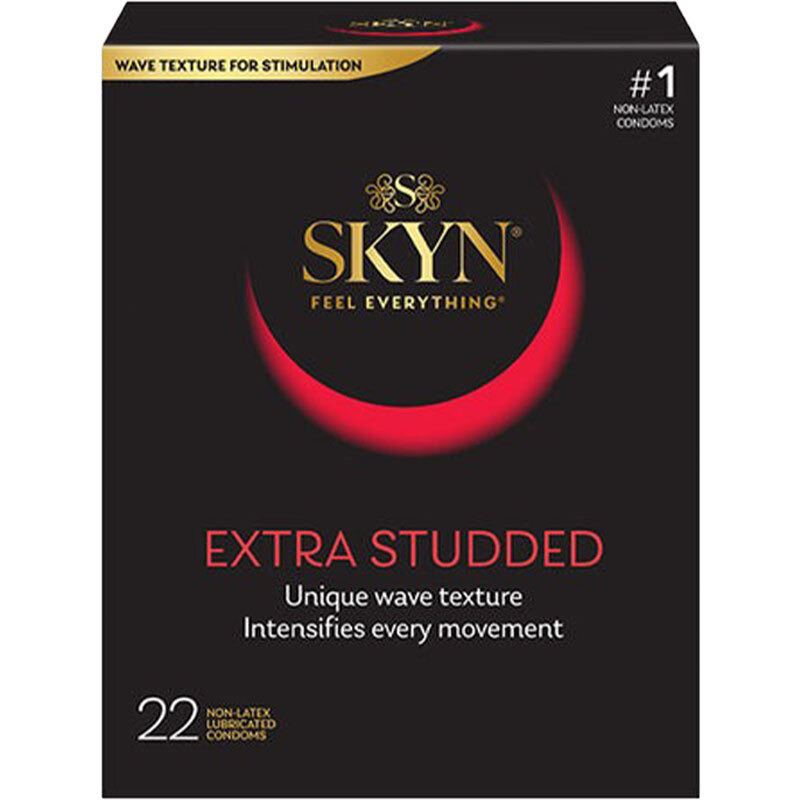 🇺🇸 SKYN Extra Studded 波浪凸點安全套 - 22片-Toys-L 玩巨撚