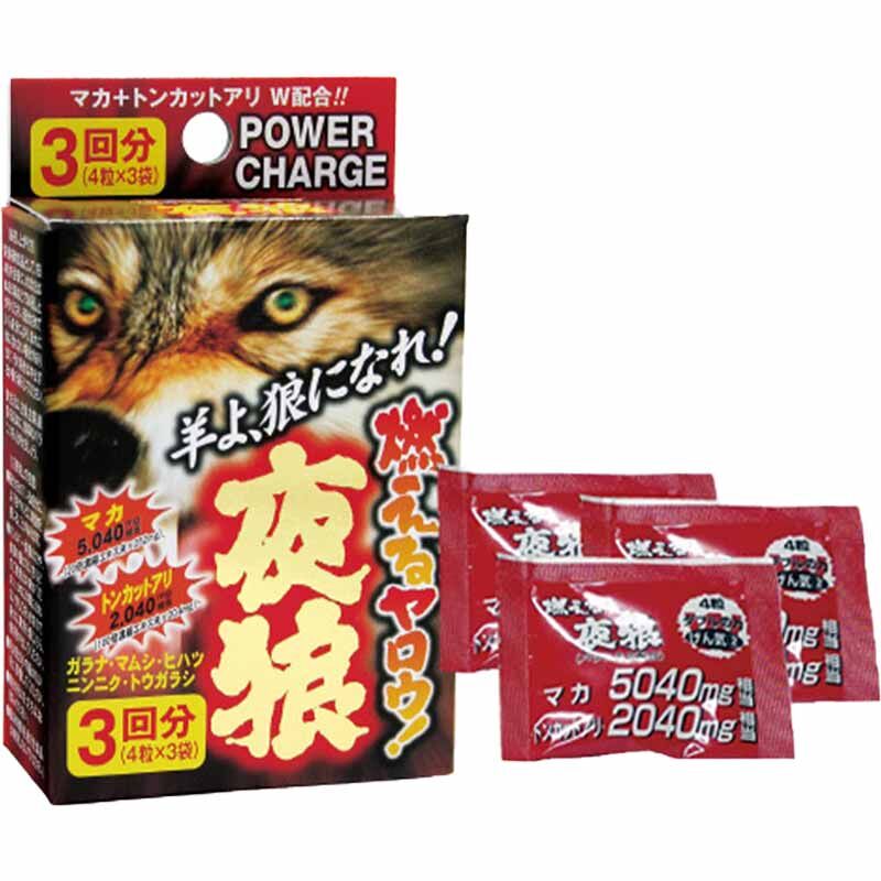 🇯🇵 Wolf Club 燃燒夜狼男士活力補充品 - 12粒-Toys-L.HK