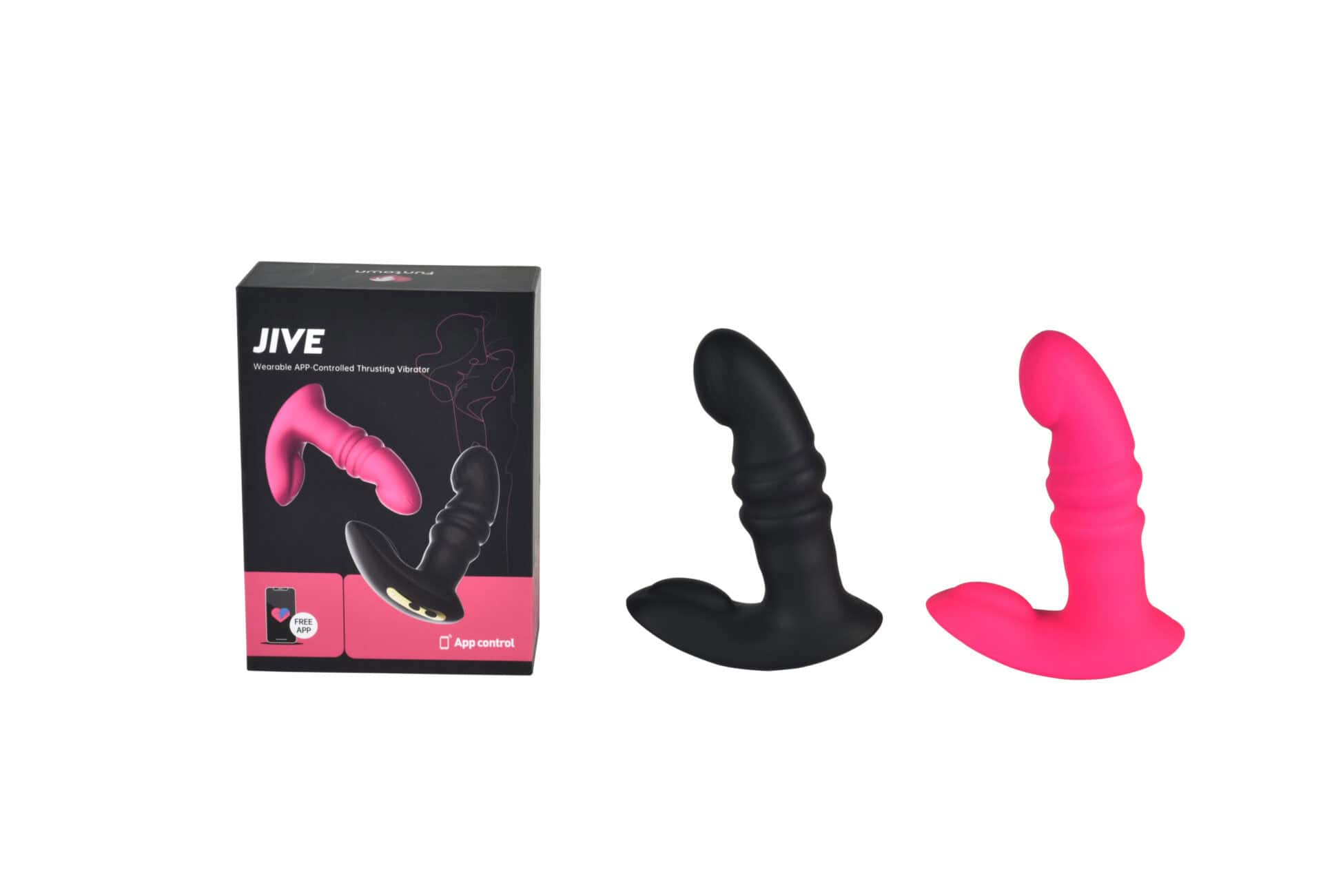 Funtown Jive 直抵深處遙控伸縮震動器 - 粉色 / 黑色-Toys-L 玩巨撚