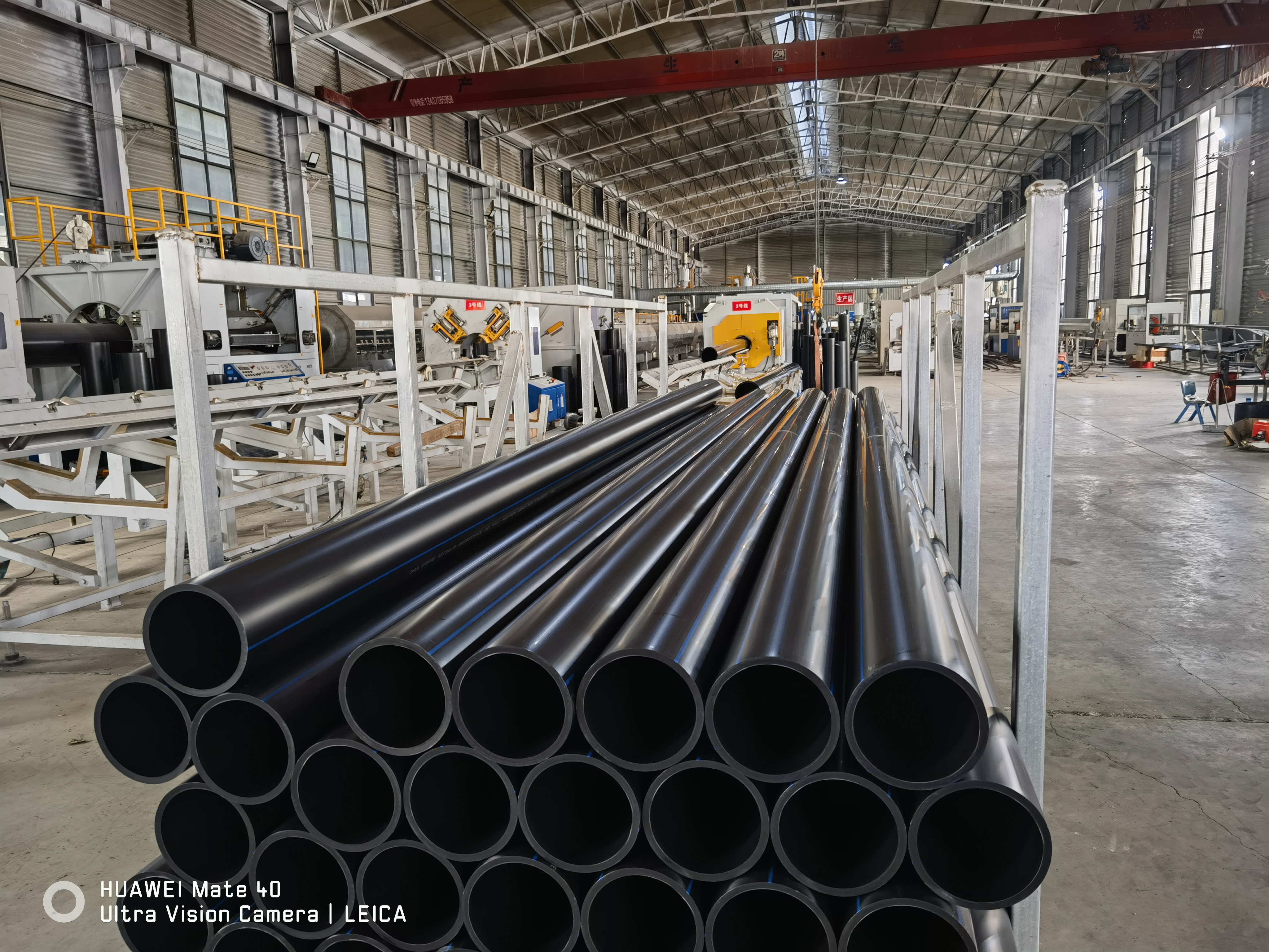 PE solid-wall straight pipe