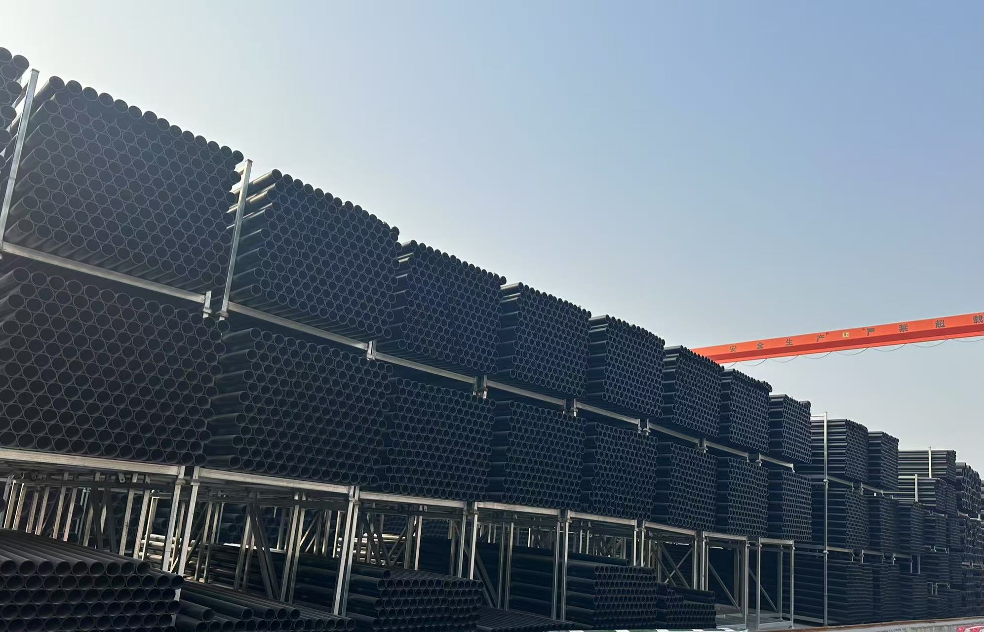 PE solid-wall straight pipe