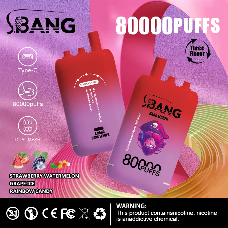 Bang Leader 80000パフ 卸売対応 使い捨て電子タバコ