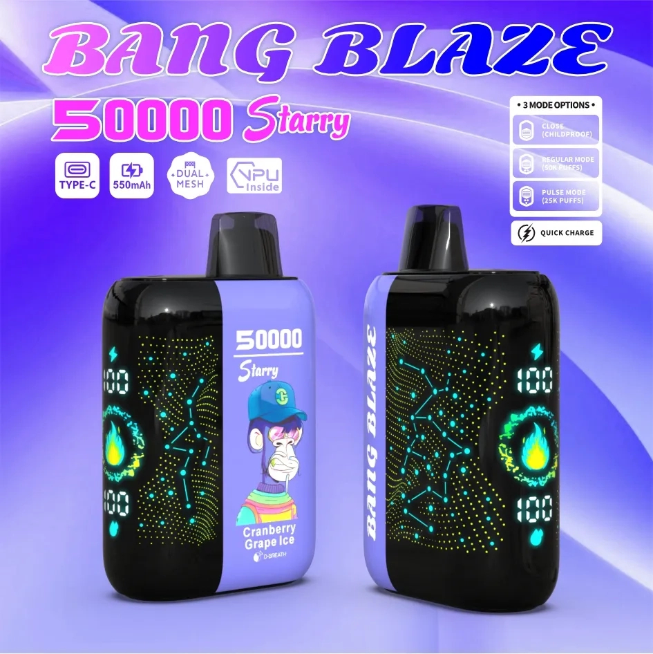 Bang Blaze 50000 Puffs – スターリースクリーン 使い捨てVAPE