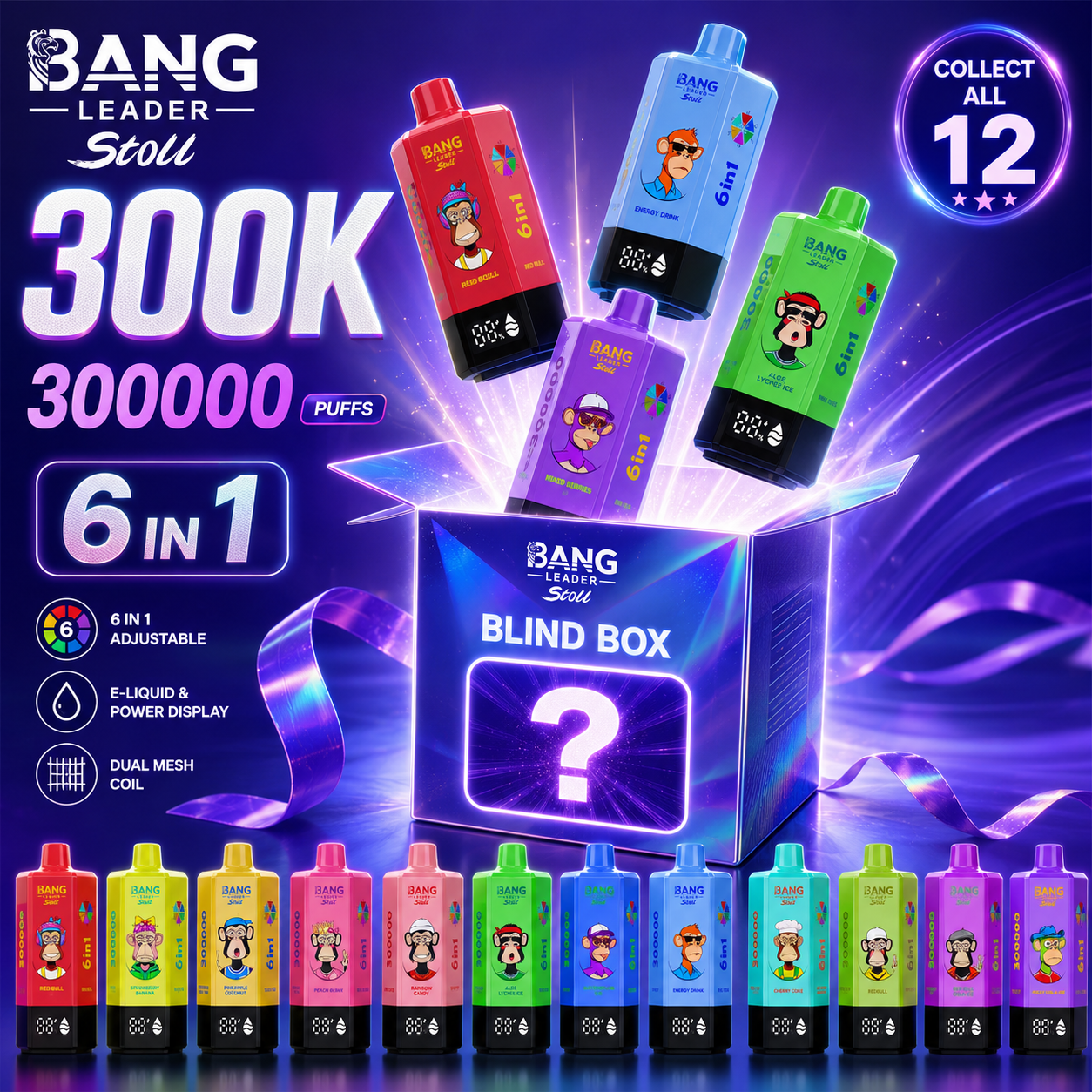 BANG LEADER STOLL 300K Puffs